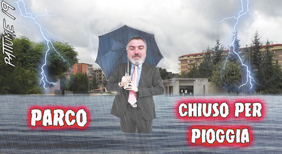 Parco chiuso per pioggia