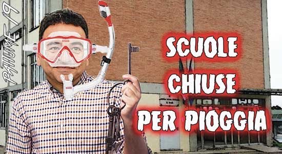 Scuole chiuse per pioggia