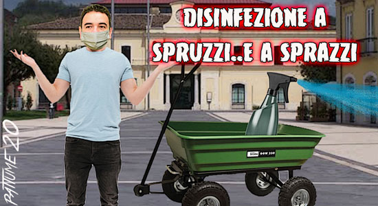 Disinfezione a spruzzi e... sprazzi