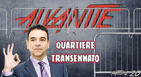 Quartiere transennato