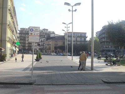 L'area pedonale di Piazza Umberto I