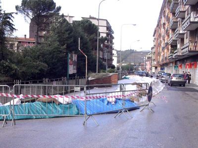 La barriera protettiva fortunatamente non è servita