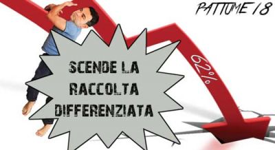 Scende la differenziata